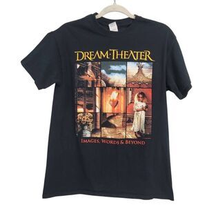 DREAMTHEATER 2017 Images Words & Beyond Tour T-shirt Sz M Black Rock Band Tee